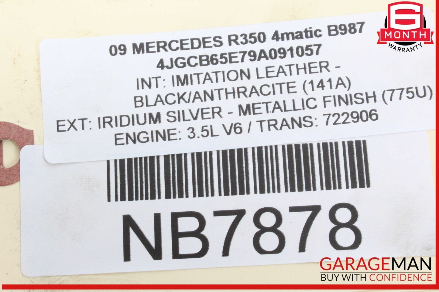 Mercedes W251 R350 4MATIC Front Right Engine Timing Chain Cover Plate OEM