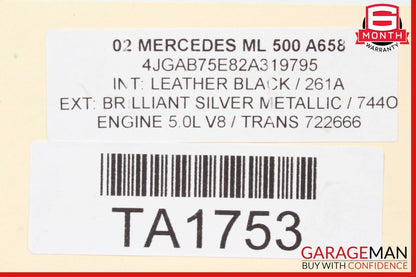 98-05 Mercedes W163 ML320 ML500 Rear Differential Diff Axle Carrier Ratio 3.46
