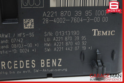 07-14 Mercedes CL600 S63 S550 CL550 Trunk Release Remote Open Close Module Unit