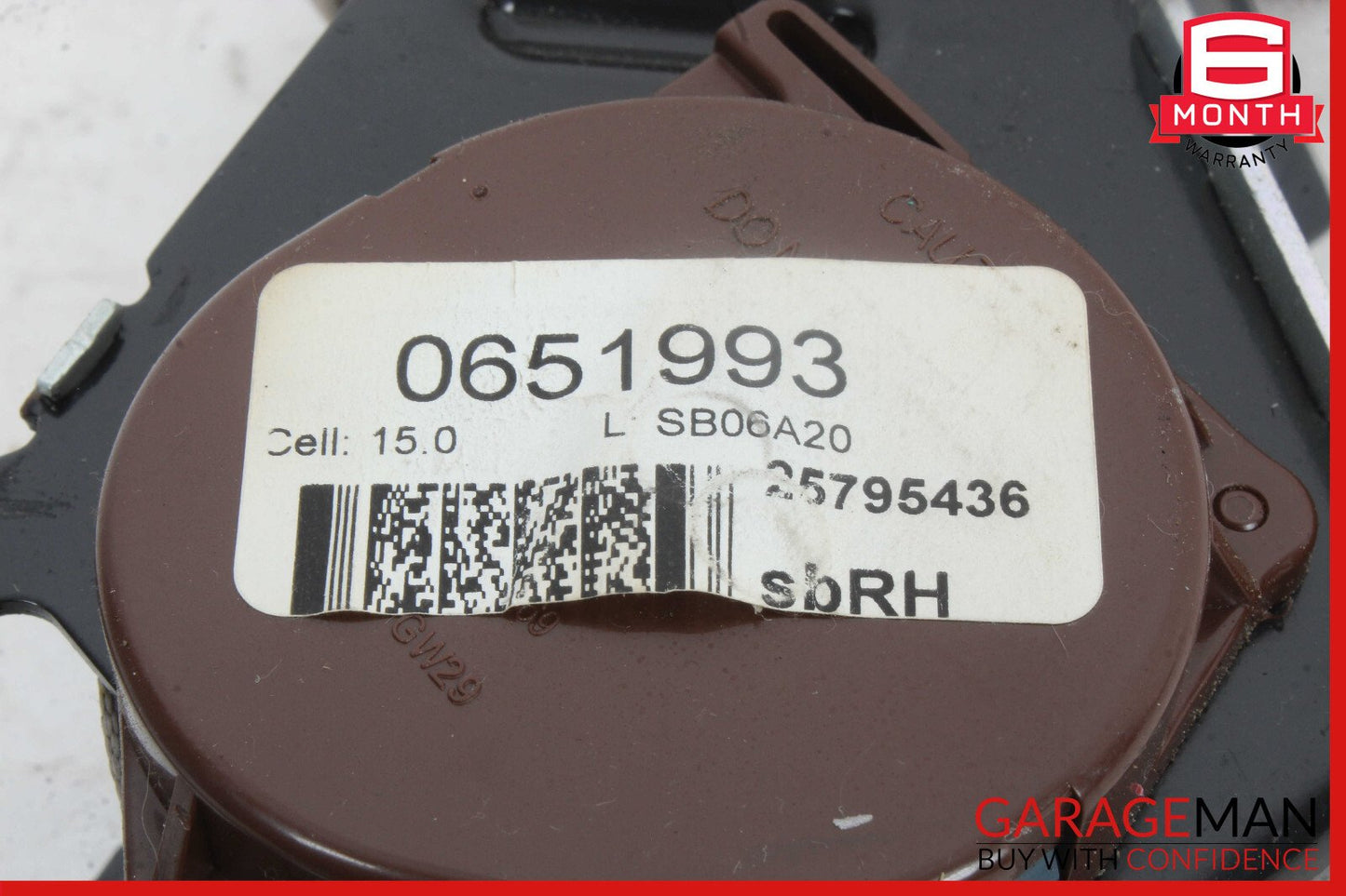 05-11 Cadillac STS Rear Right Seatbelt Seat Belt Retractor Beige OEM