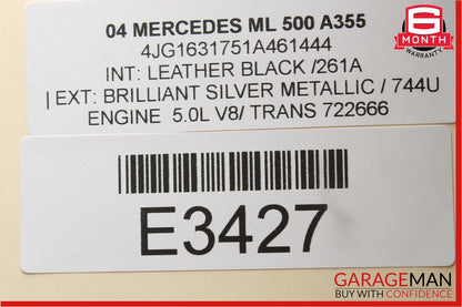 02-05 Mercedes W163 ML500 Front & Rear Door Sound Audio Speaker Set of 6 Pc OEM