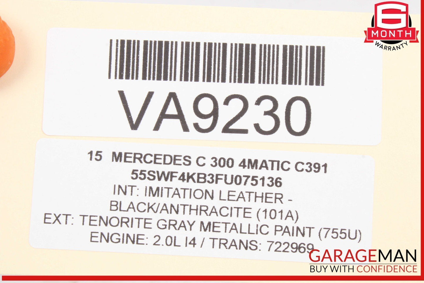 14-19 Mercedes W205 C300 4MATIC Keyless Go Entry Control Module Unit OEM