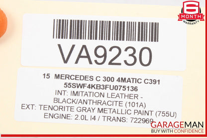 14-19 Mercedes W205 C300 4MATIC Keyless Go Entry Control Module Unit OEM