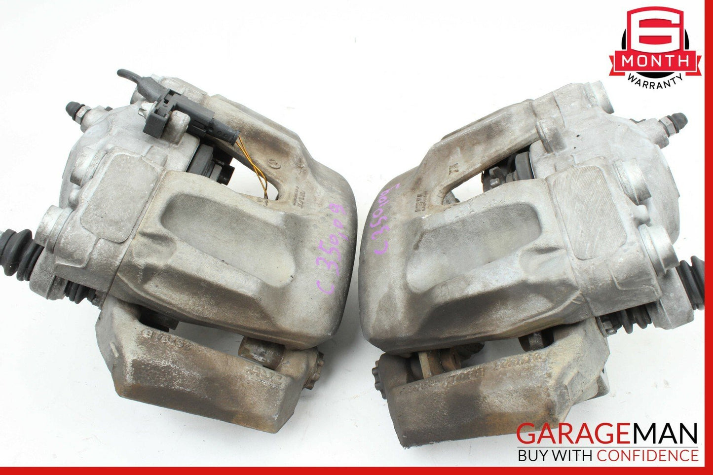 12-15 Mercedes W204 C350 TRW Front Right & Left Side Brake Caliper Calipers Set
