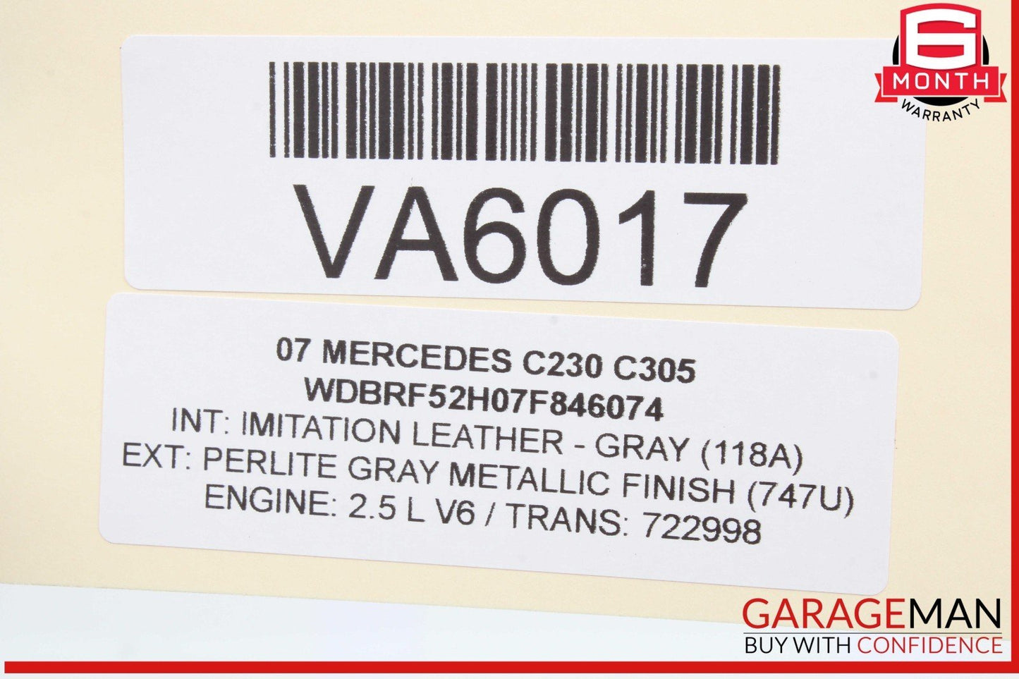 01-07 Mercedes W203 C230 C350 Rear Right Side Door Control Module 2038202285 OEM
