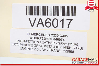 01-07 Mercedes W203 C230 C350 Rear Right Side Door Control Module 2038202285 OEM