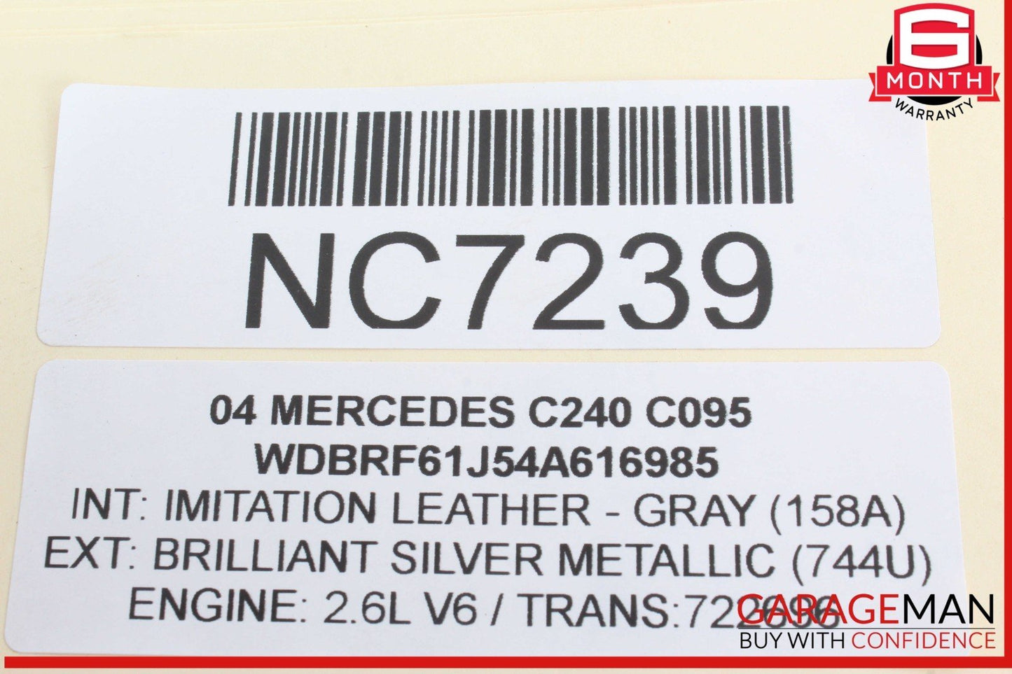 01-07 Mercedes W203 C240 C320 C32 AMG Front Left Side Lower Control Arm OEM
