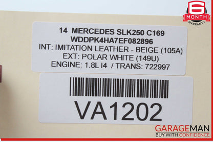 11-20 Mercedes R172 SLK250 SLC300 SL550 Seat Airscarf Control Module Unit OEM