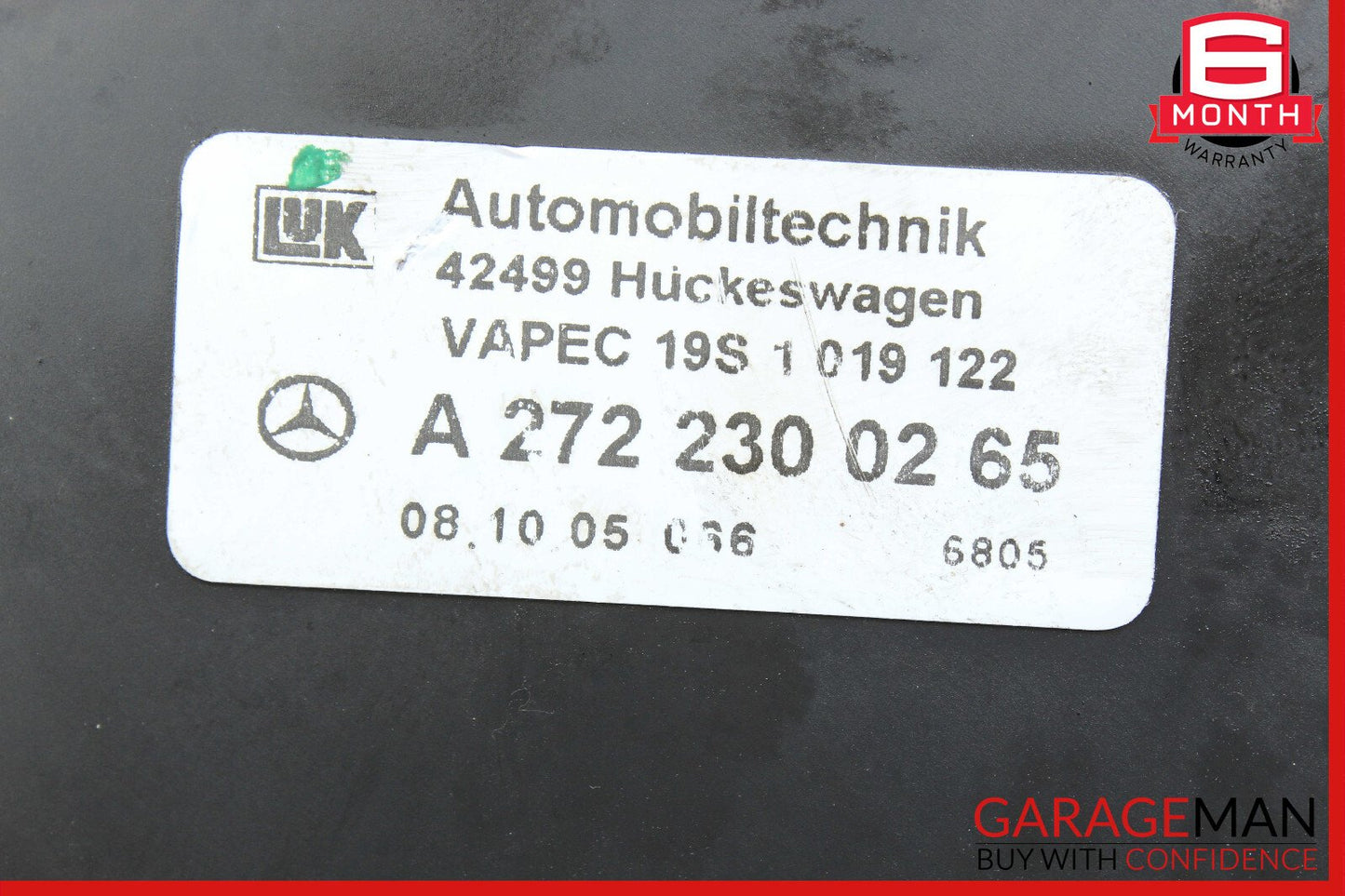 06-11 Mercedes R171 SLK280 Engine Motor Brake Vacuum Pump 2722300265 OEM