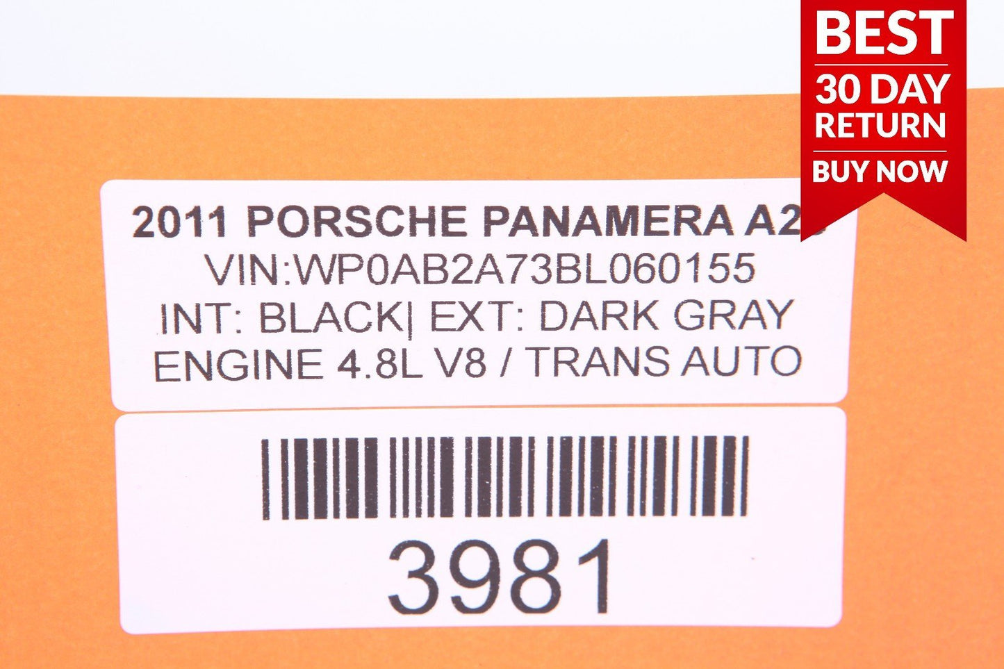 10-15 Porsche Panamera Front Center Console Dash Cupholder Compartment Assy A28