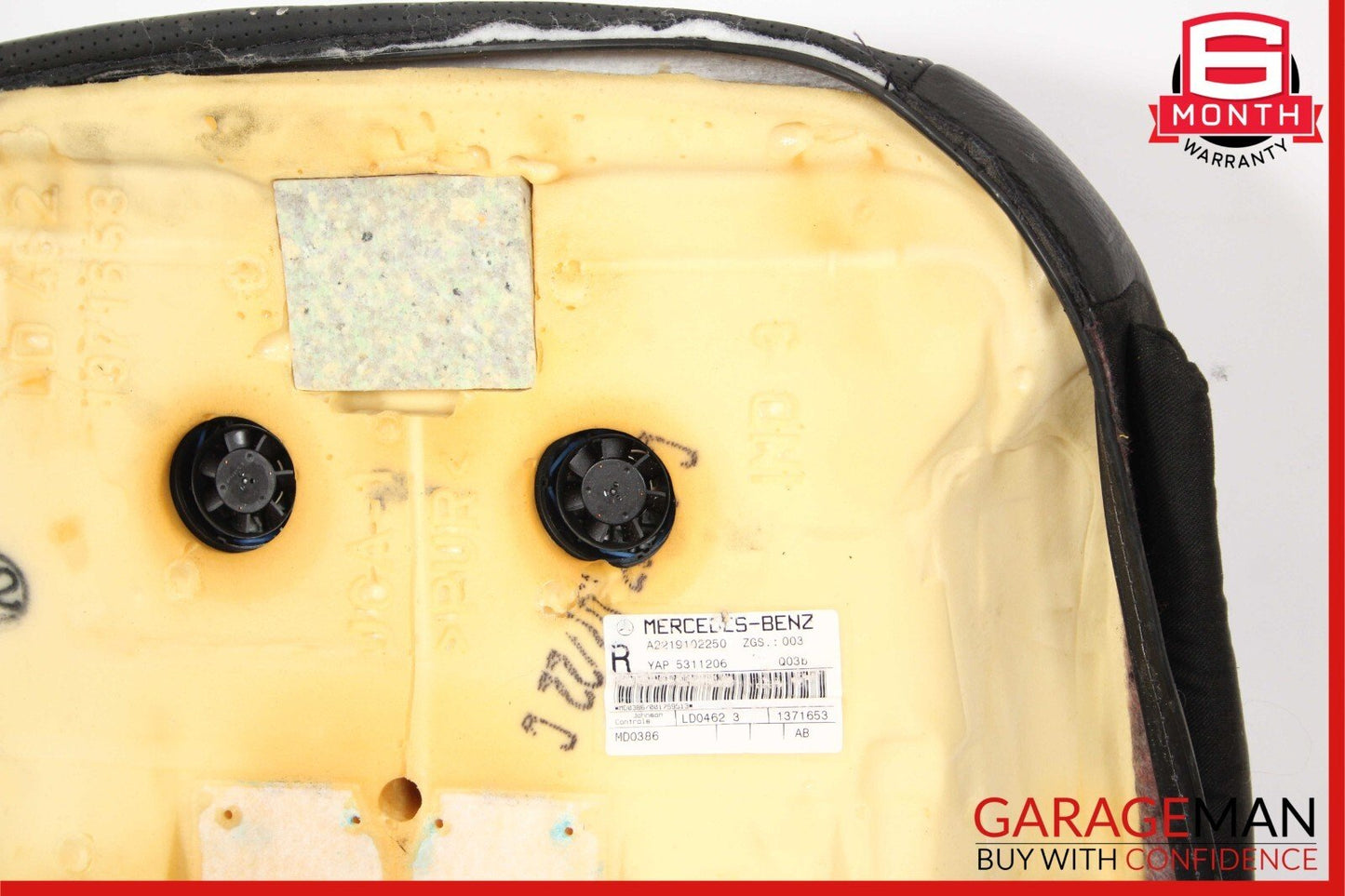 08-13 Mercedes W221 S63 AMG Front Right Passenger Seat Cushion Lower Bottom OEM