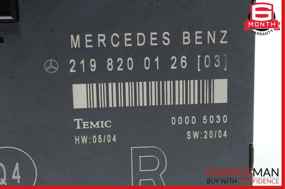 06-11 Mercedes W219 CLS500 Front Right Side Door Computer Control Module Unit