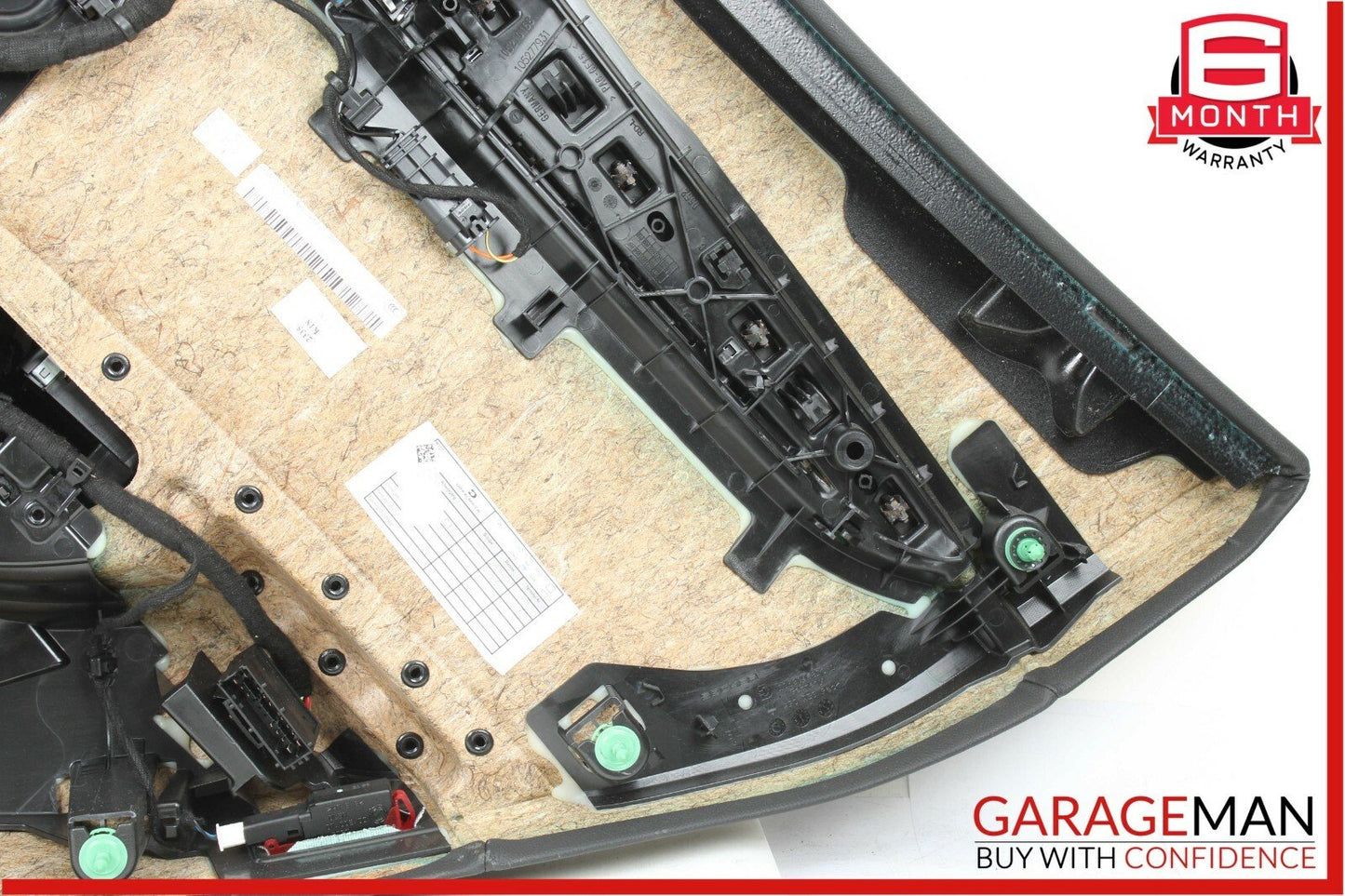 14-17 Maserati Ghibli Rear Left Driver Side Complete Interior Door Panel Black