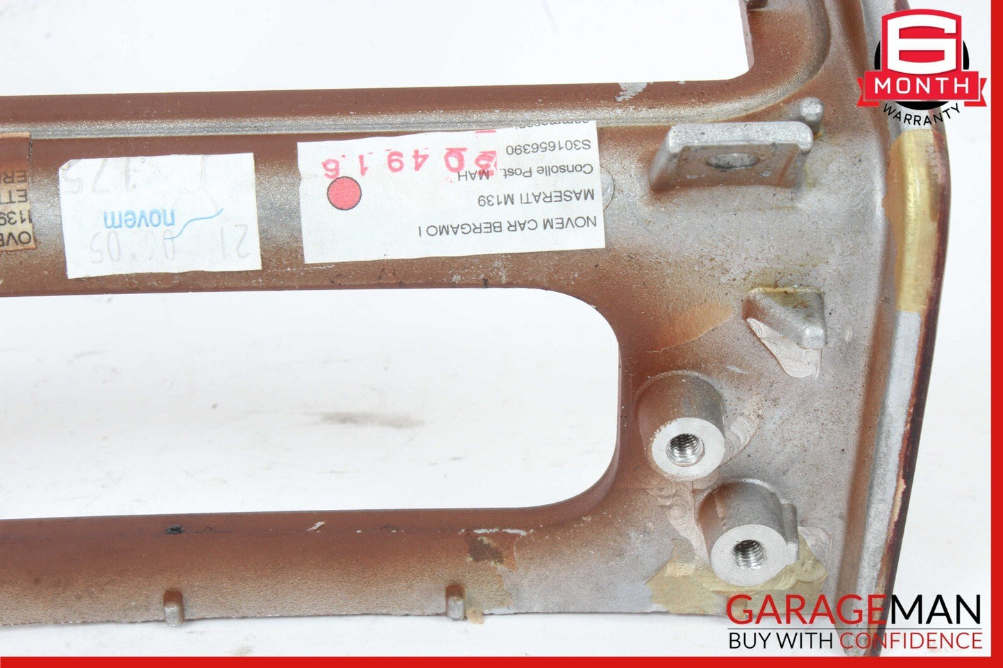03-13 Maserati Quattroporte M139 Center Console Rear AC Control Trim Bezel Wood