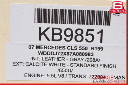 06-11 Mercedes W219 CLS550 Front Left Side Dash AC A/C Air Vent Trim Panel Black