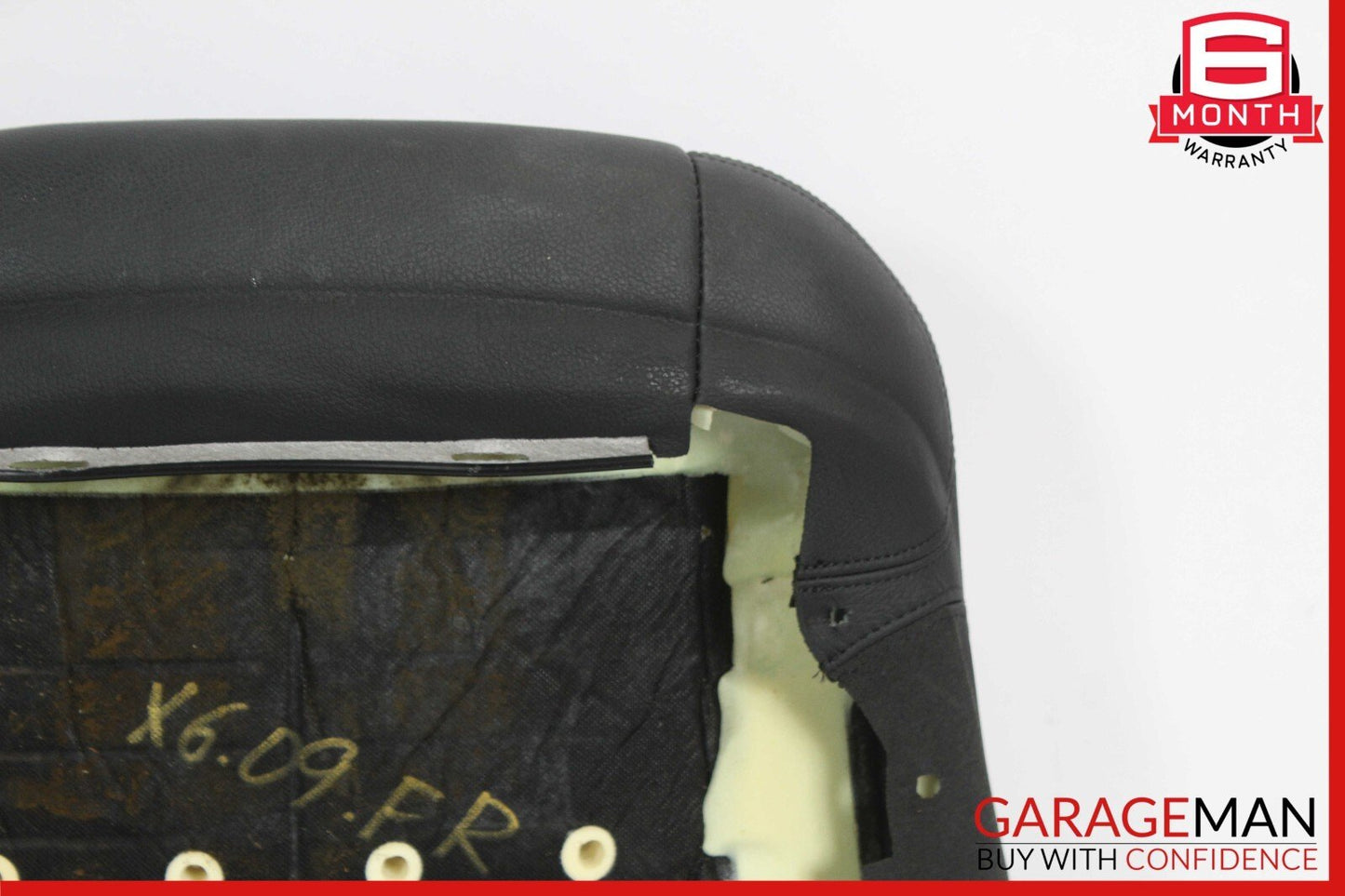 08-14 BMW X6 E71 Front Right Passenger Side Top Upper Seat Cushion Black OEM