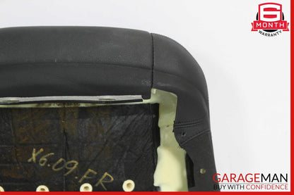08-14 BMW X6 E71 Front Right Passenger Side Top Upper Seat Cushion Black OEM