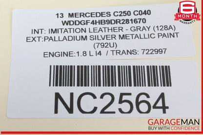 08-14 Mercedes W204 C250 C350 Front Right Seatbelt Seat Belt Retractor Black OEM