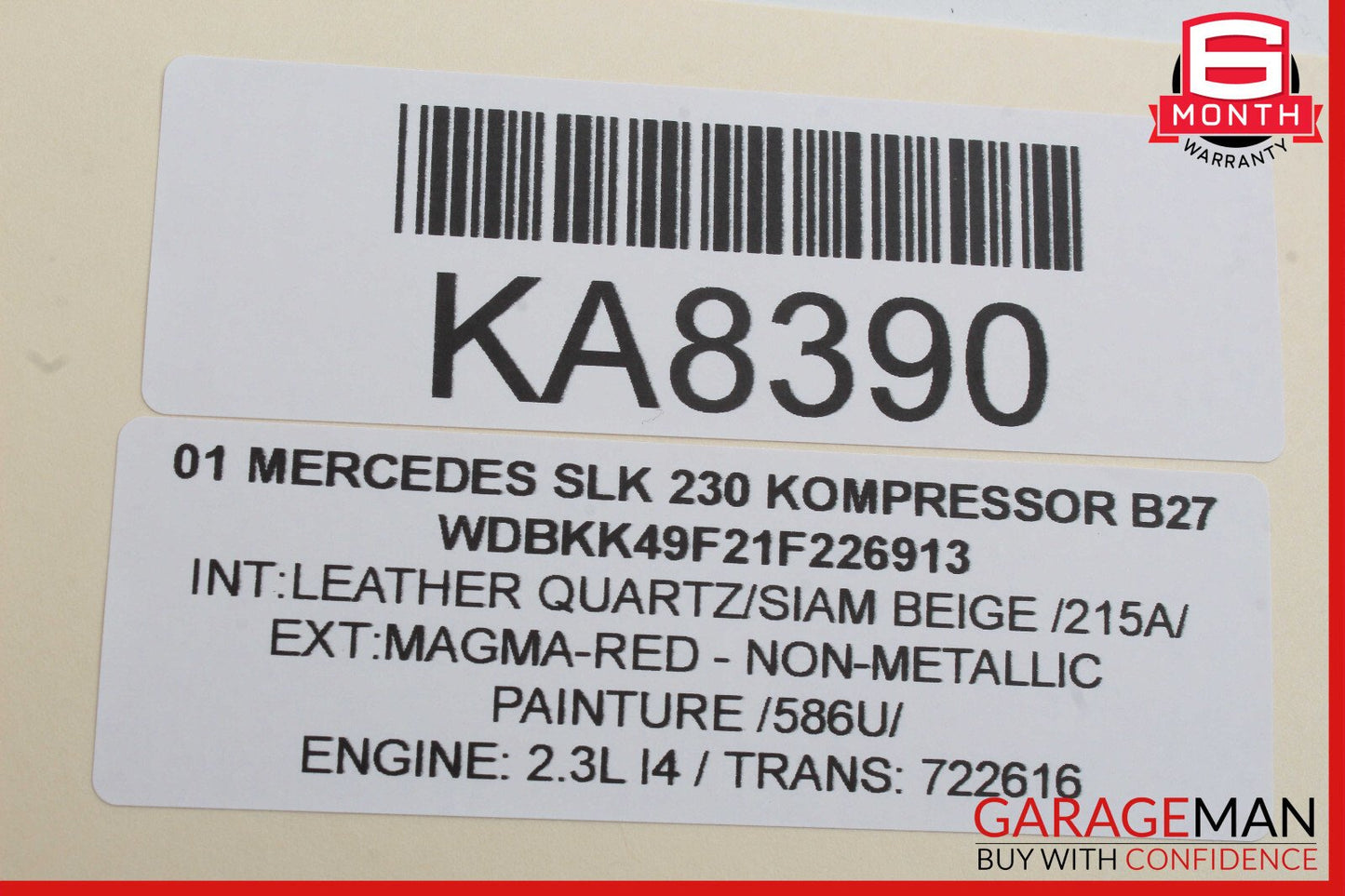 97-04 Mercedes R170 SLK230 Left Side Convertible Roof Lock Latch Actuator OEM