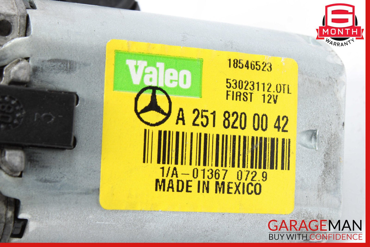 06-19 Mercedes X164 GL450 ML63 AMG R350 Rear Glass Windshield Wiper Motor OEM