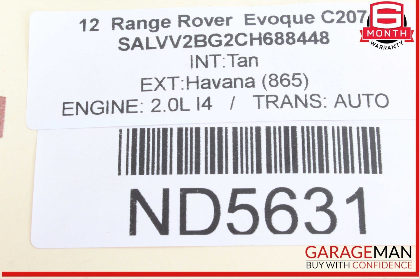 12-19 Range Rover Evoque Rear Right or Left Side Lower Suspension Control Arm
