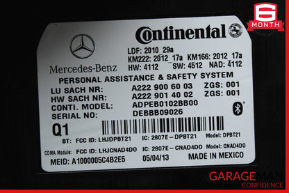 12-20 Mercedes C300 GLK350 GLA250 E550 SL400 Communication Control Module Unit
