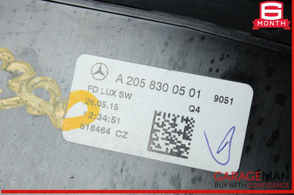 15-20 Mercedes W205 C300 Rear Center Console AC Air Vent Grille Trim Cover OEM