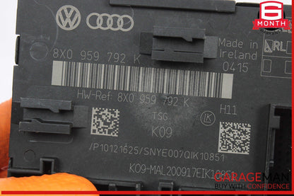 15-18 Audi Q3 Front Right Passenger Side Door Control Module 8X0959792K OEM