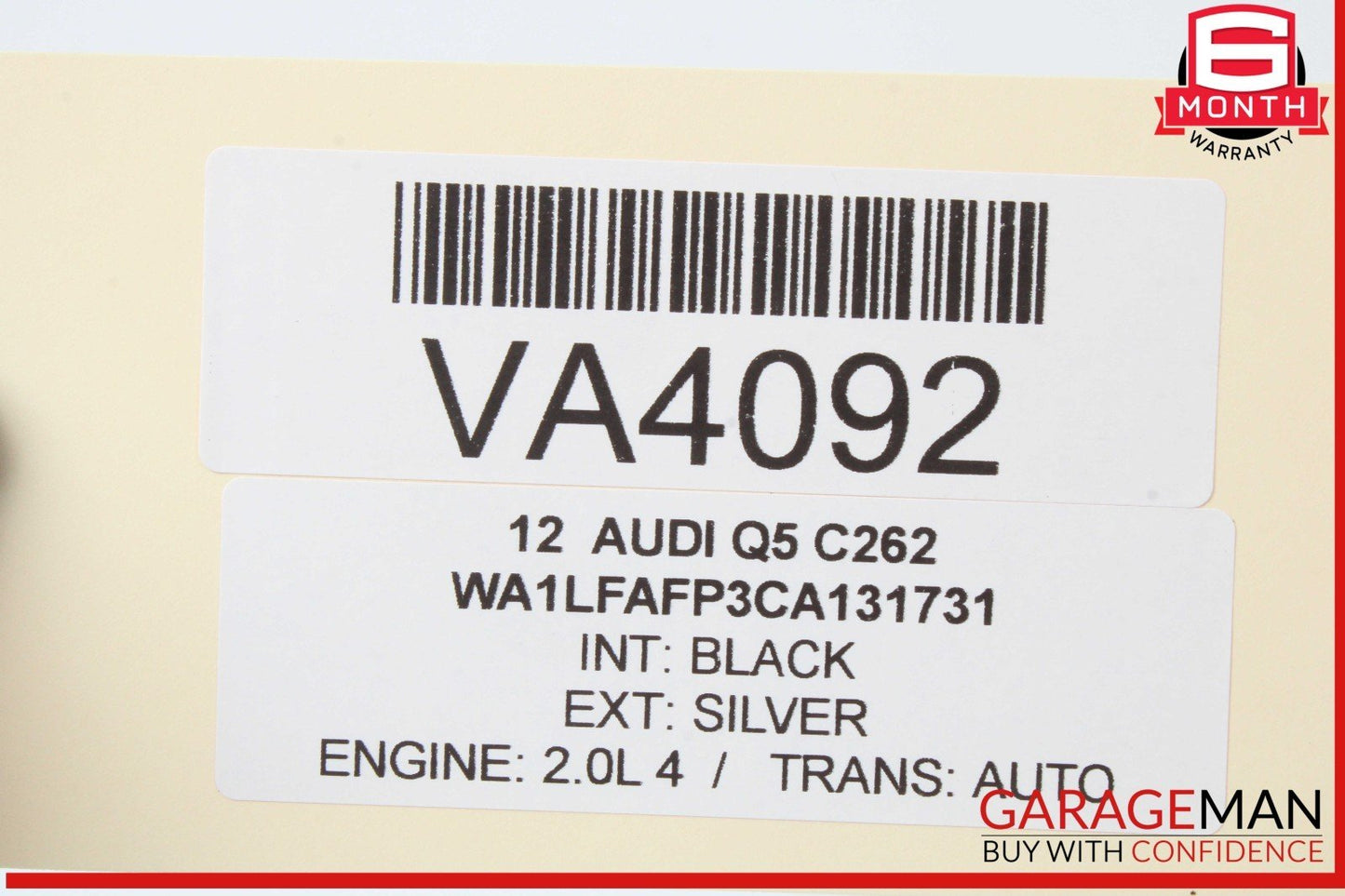 09-17 Audi Q5 Rear Right Passenger Side Window Regulator Motor 8K0959812A OEM