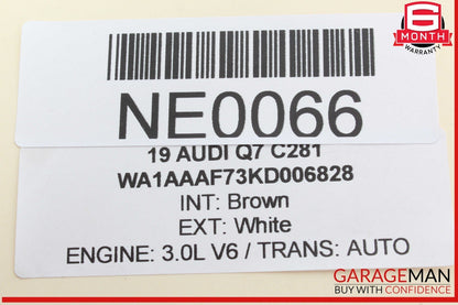 17-24 Audi Q7 Front Right Passenger Side Door Control Module Unit 4M0959792H OEM