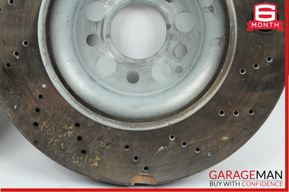 12-16 Mercedes R172 SLK350 Front Right & Left Side Brake Rotor Disc Set Drilled
