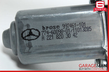 07-13 Mercedes W221 S550 S350 S400 Rear Right Door Window Regulator Motor Unit