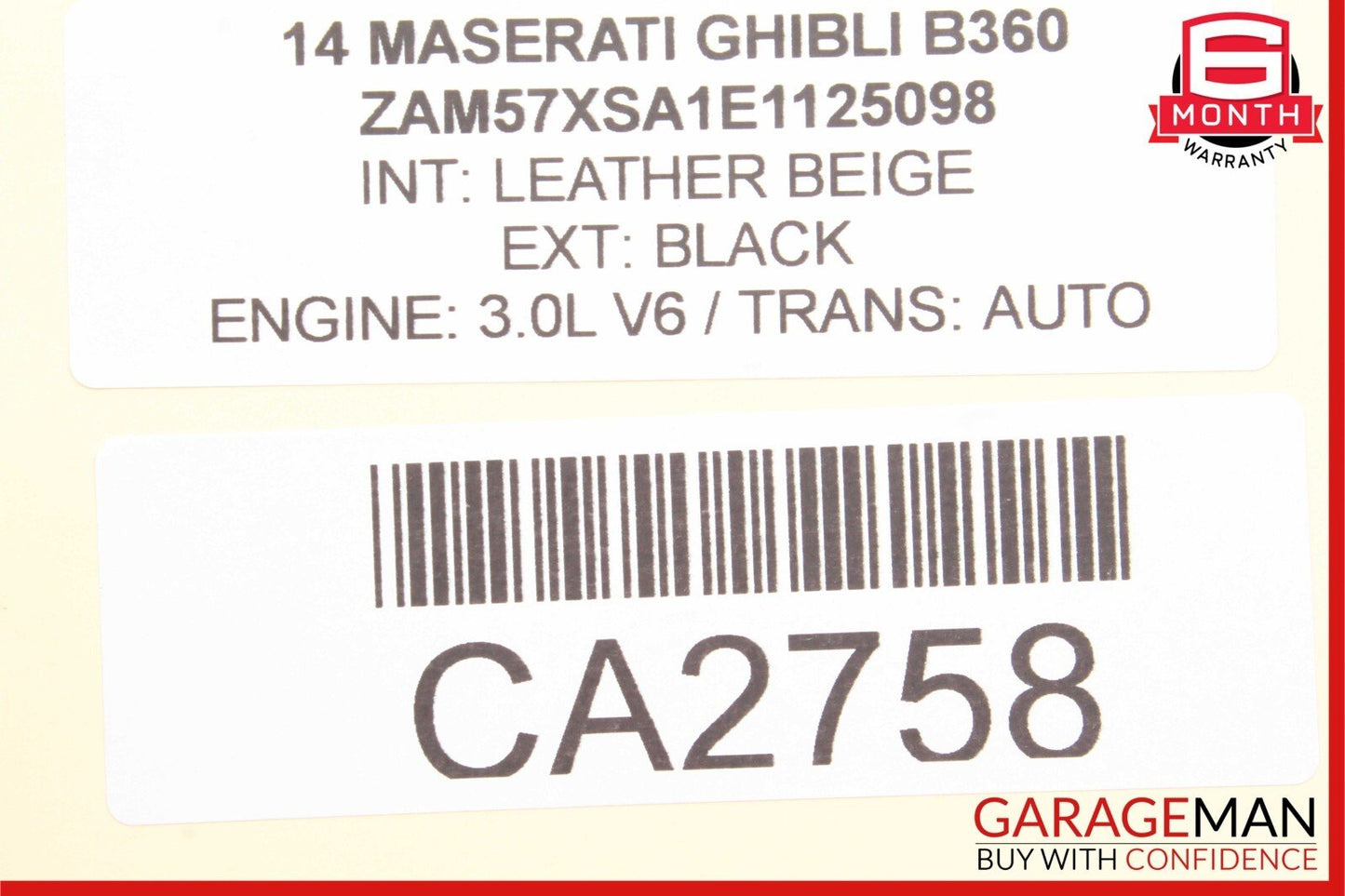 14-21 Maserati Ghibli Front Left Side Exterior Door Handle Assembly OEM