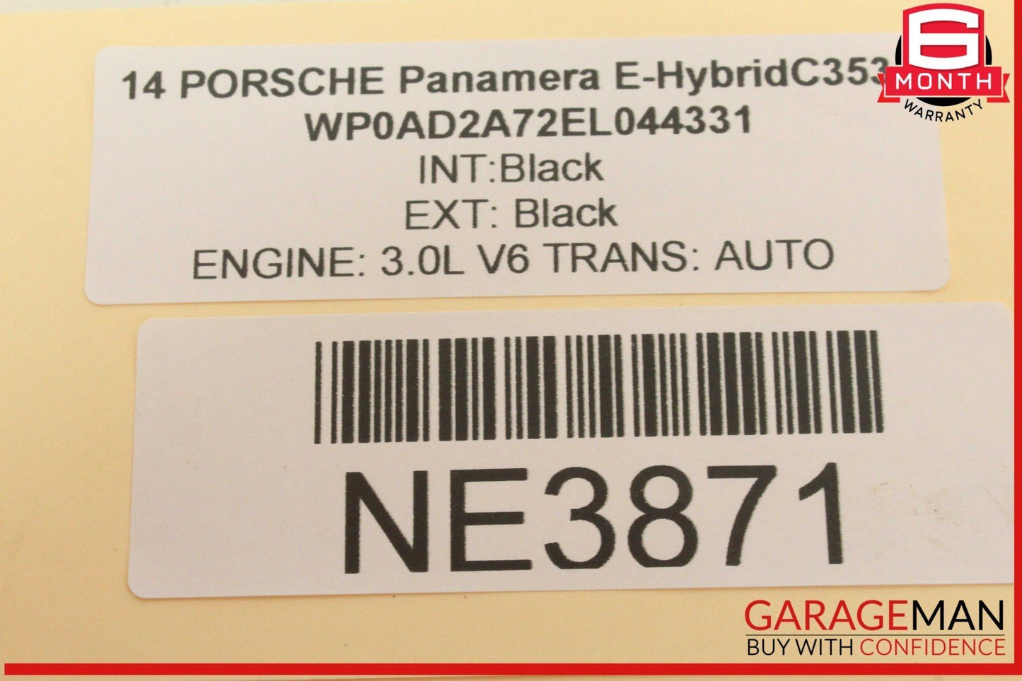 10-16 Porsche Panamera 970 E-Hybrid Rear Left Side Console AC Air Vent Grill OEM