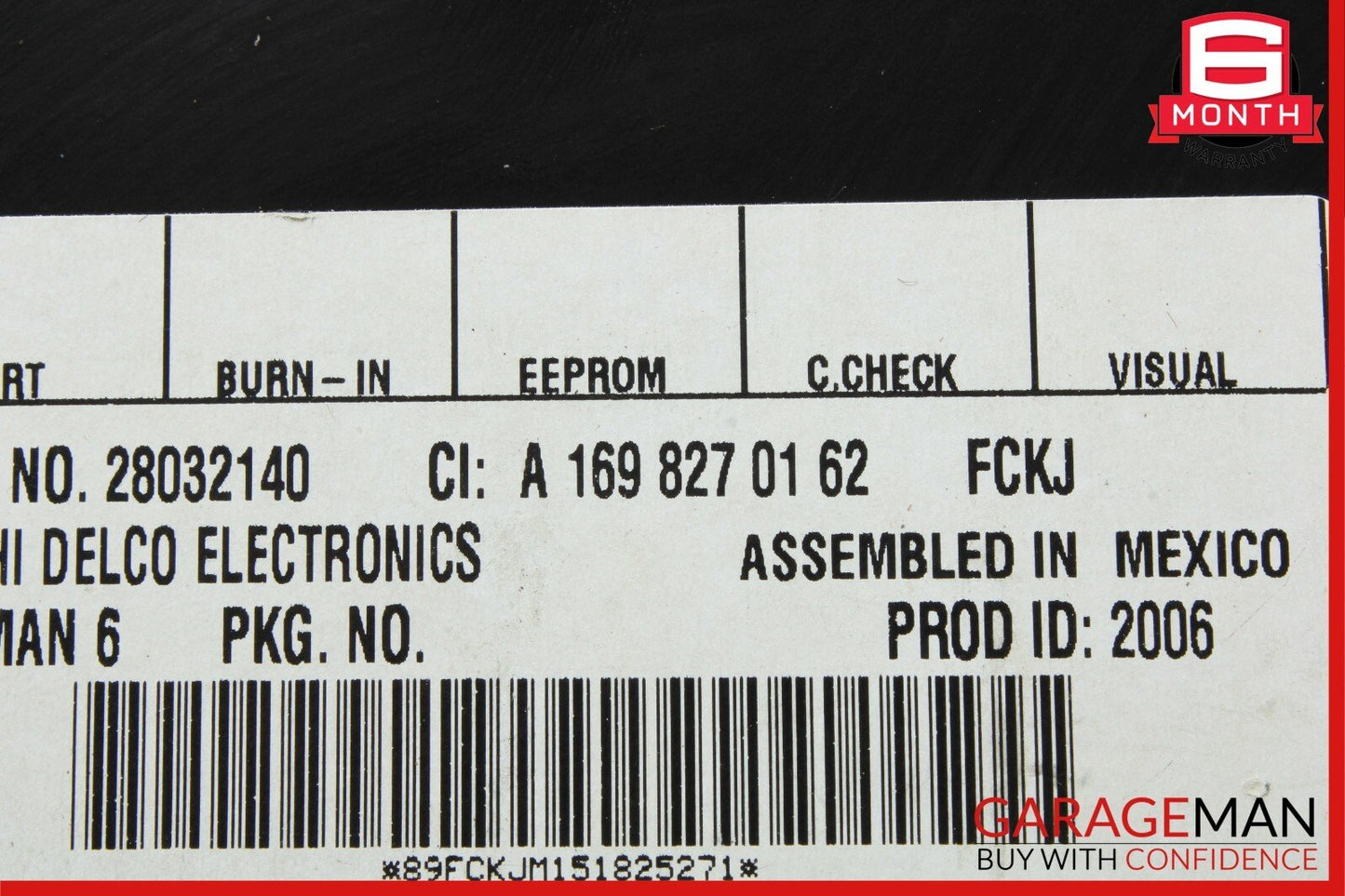 03-11 Mercedes SL500 CLS550 E550 Sirius Satellite Radio Receiver Module Unit OEM