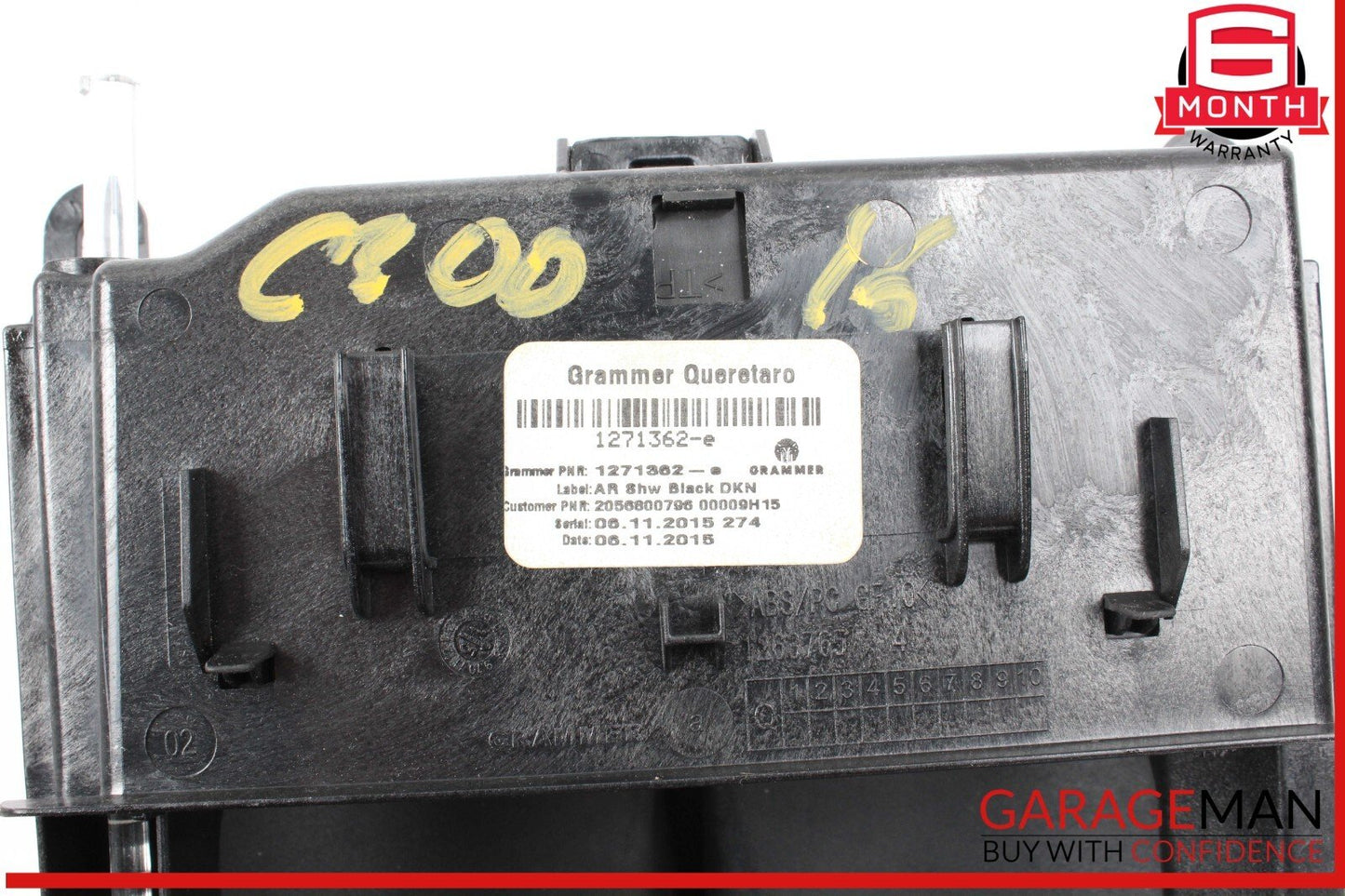 15-20 Mercedes W205 C300 Center Console Arm Rest Armrest Cup Holder OEM