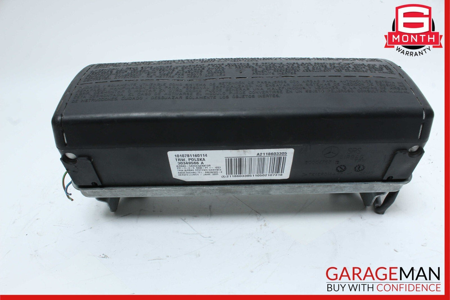 03-09 Mercedes W211 E55 AMG E550 Glove Box Right Passenger Airbag Air Bag OEM