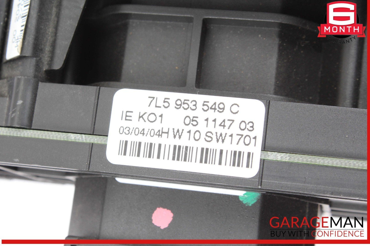 03-10 Porsche Cayenne 955 Steering Column Control Switches Assembly Black OEM