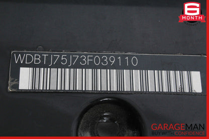 03-09 Mercedes W209 CLK500 Rear Trunk Lid License Plate Holder Black OEM
