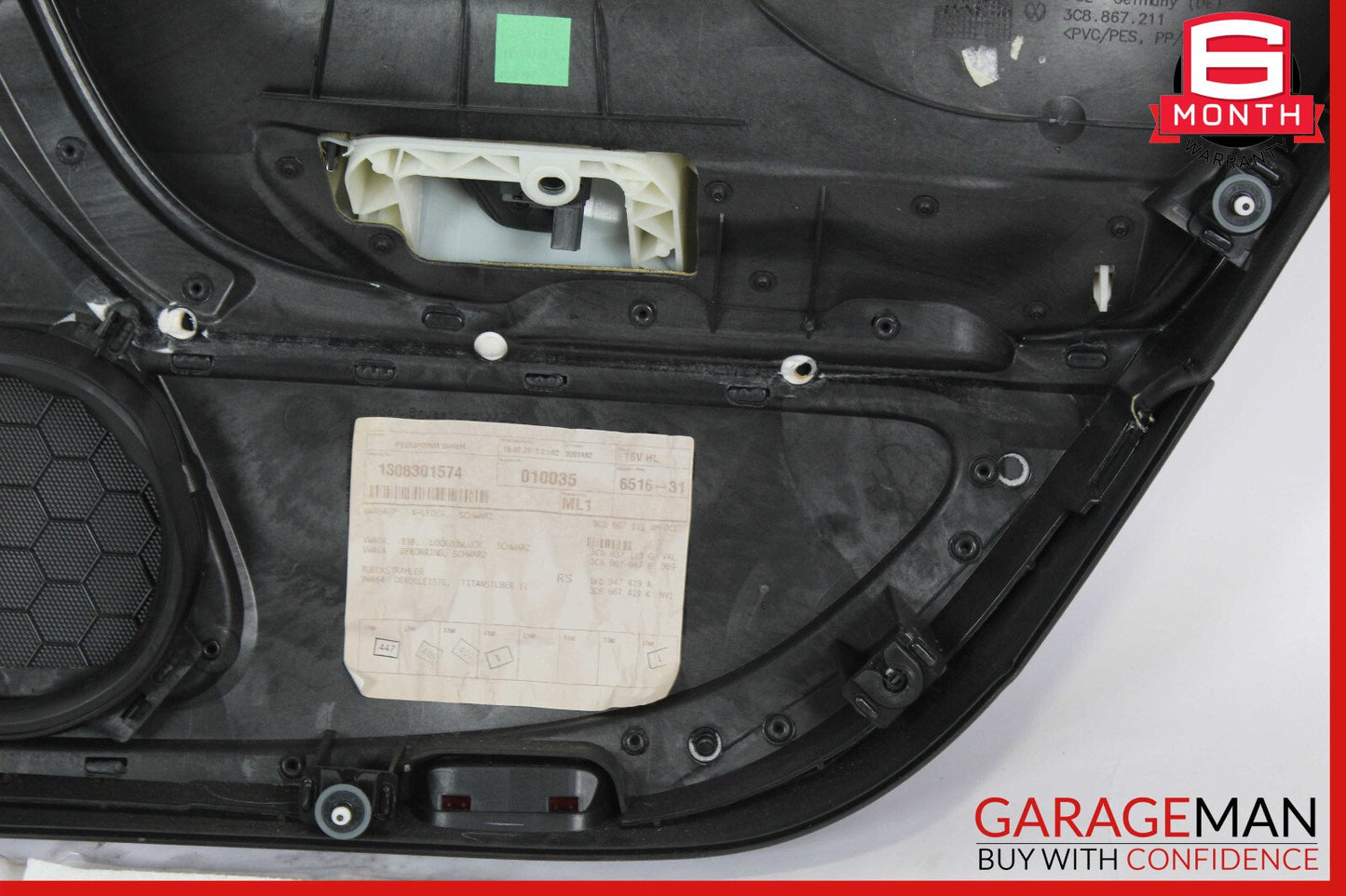 13-17 Volkswagen CC Rear Left Driver Side Interior Door Panel OEM