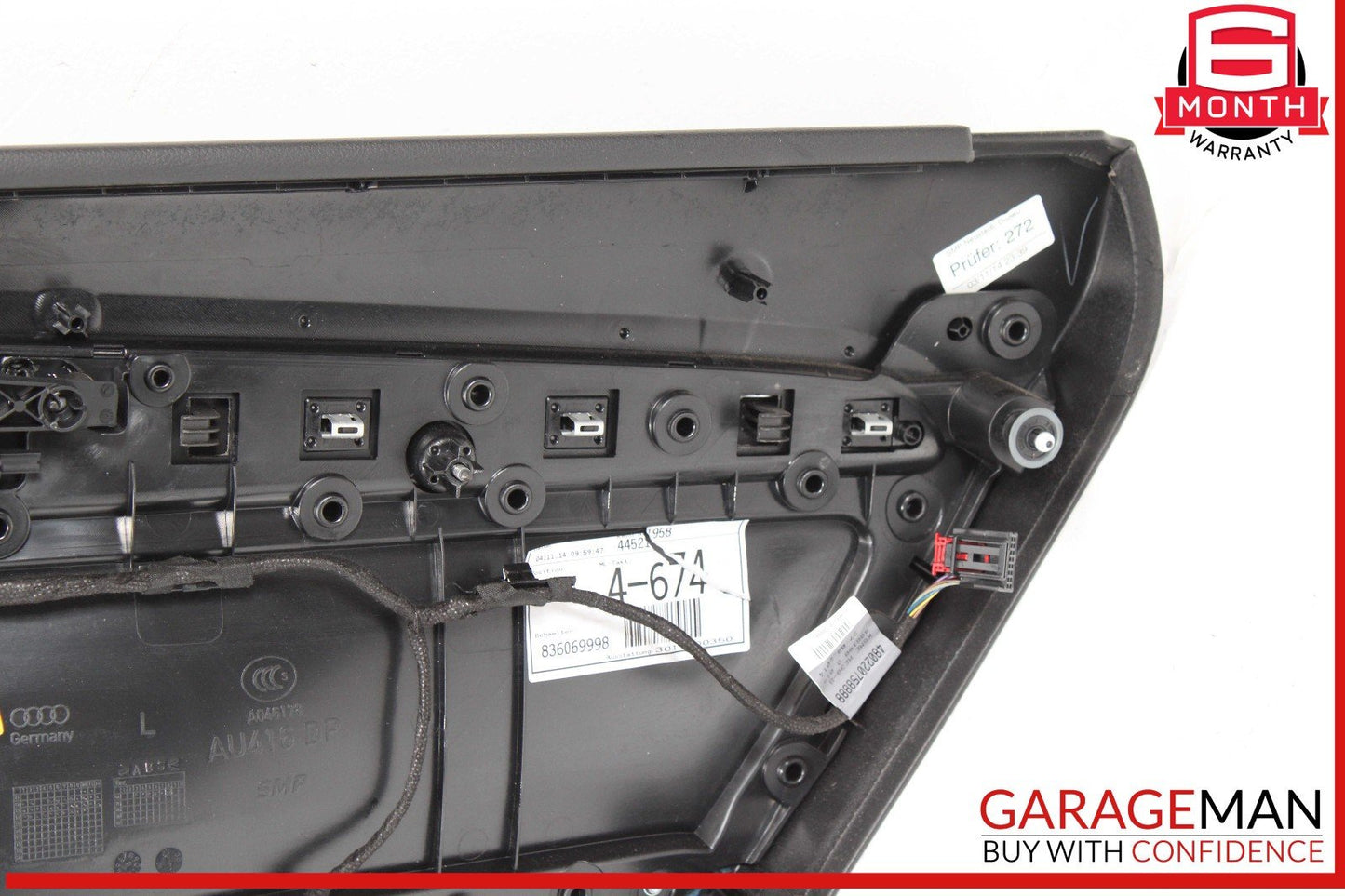13-17 Audi Q5 Rear Left Driver Side Interior Door Panel OEM