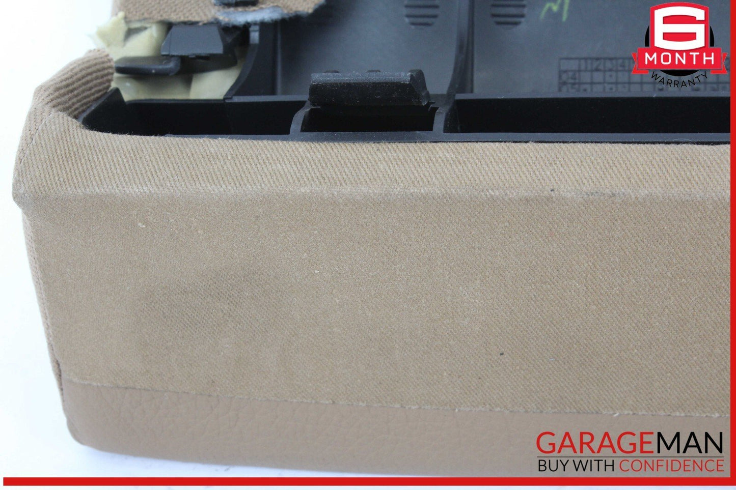 07-09 Mercedes W221 S550 S600 Rear Seat Cushion Armrest Top Cover Brown OEM