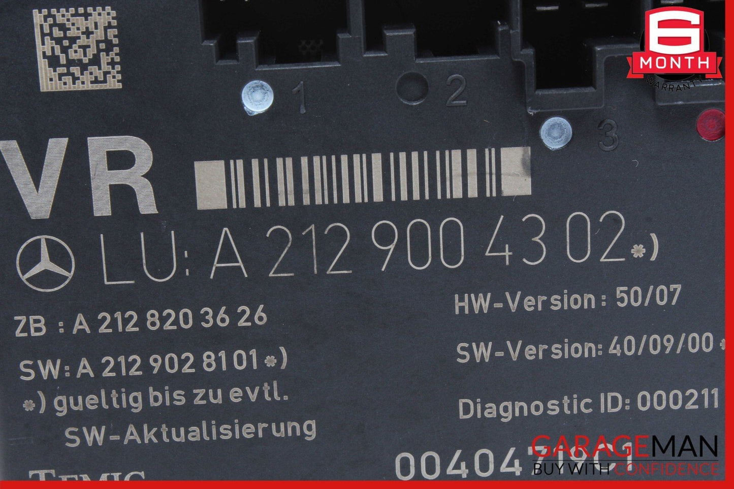 08-18 Mercedes E350 CLS500 C250 C350 Front Right Side Door Control Module