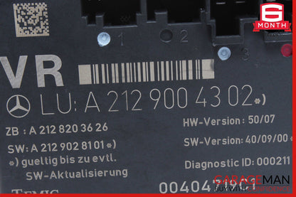 08-18 Mercedes E350 CLS500 C250 C350 Front Right Side Door Control Module