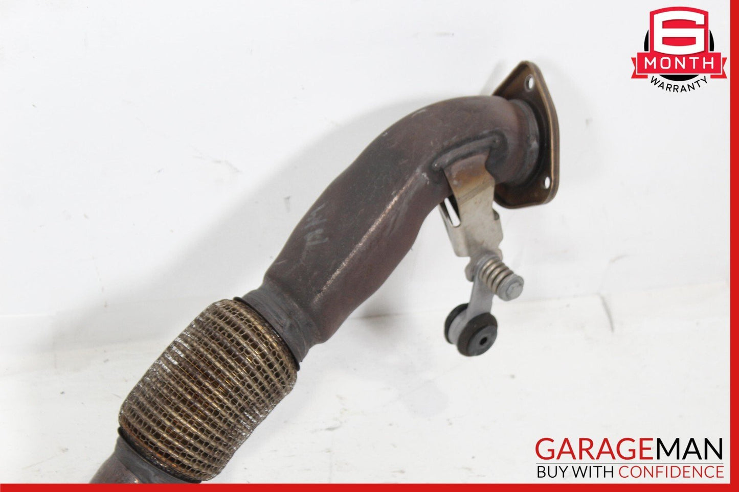 17-20 Audi A4 2.0L Exhaust System Front Resonator Muffler Pipe OEM