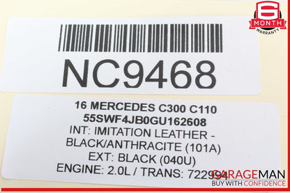 15-18 Mercedes W205 C300 Front Right Passenger Side Bumper Cover Grille OEM