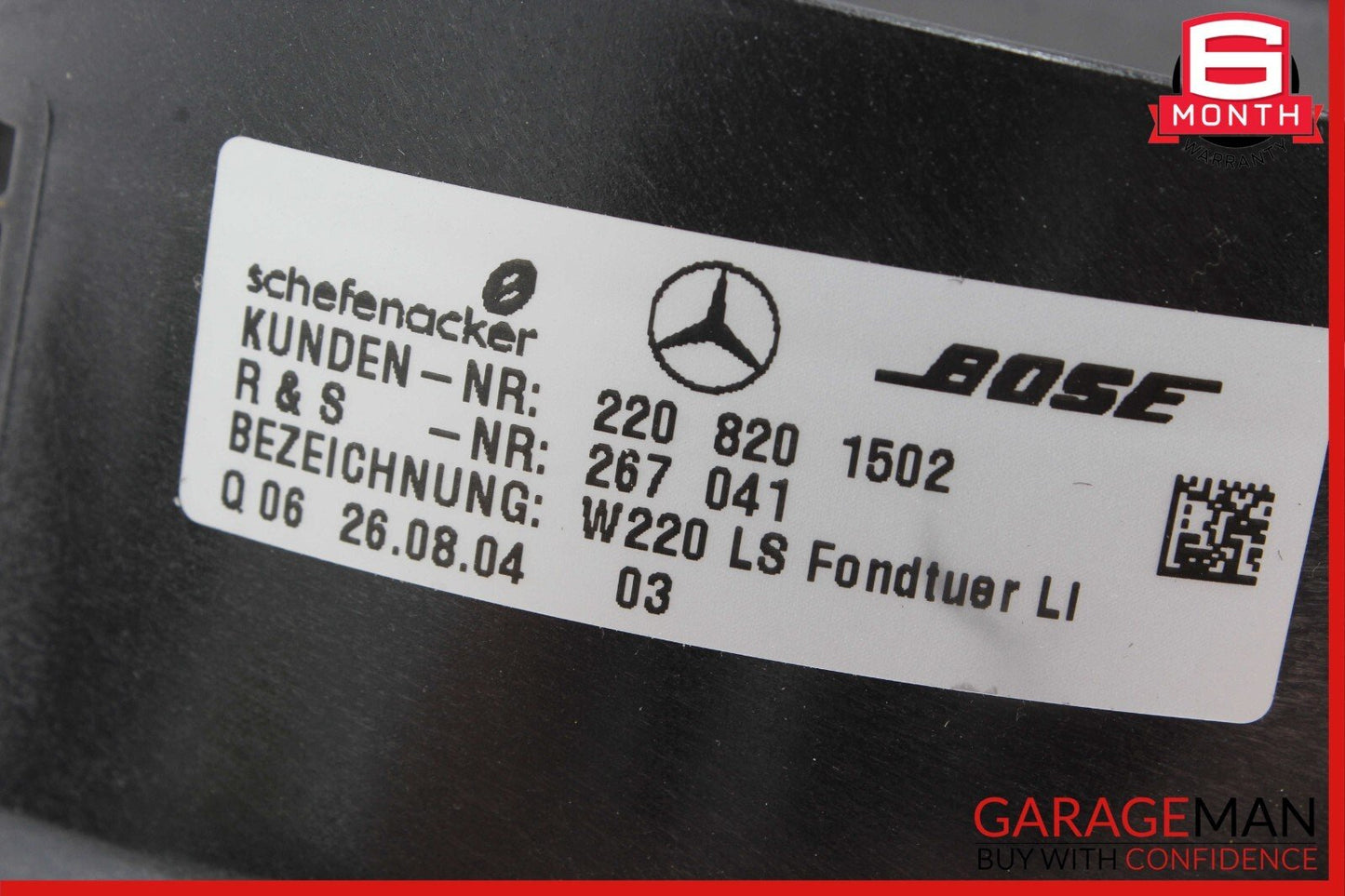 00-06 Mercedes W220 S55 AMG Rear Left & Right Door Audio Sound Speaker Set OEM