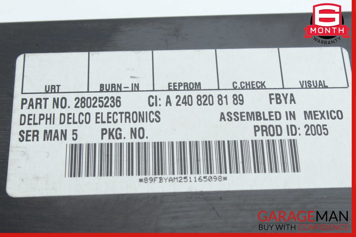 03-11 Mercedes ML350 R350 SLK350 Sirius Satellite Radio Receiver Module Unit OEM