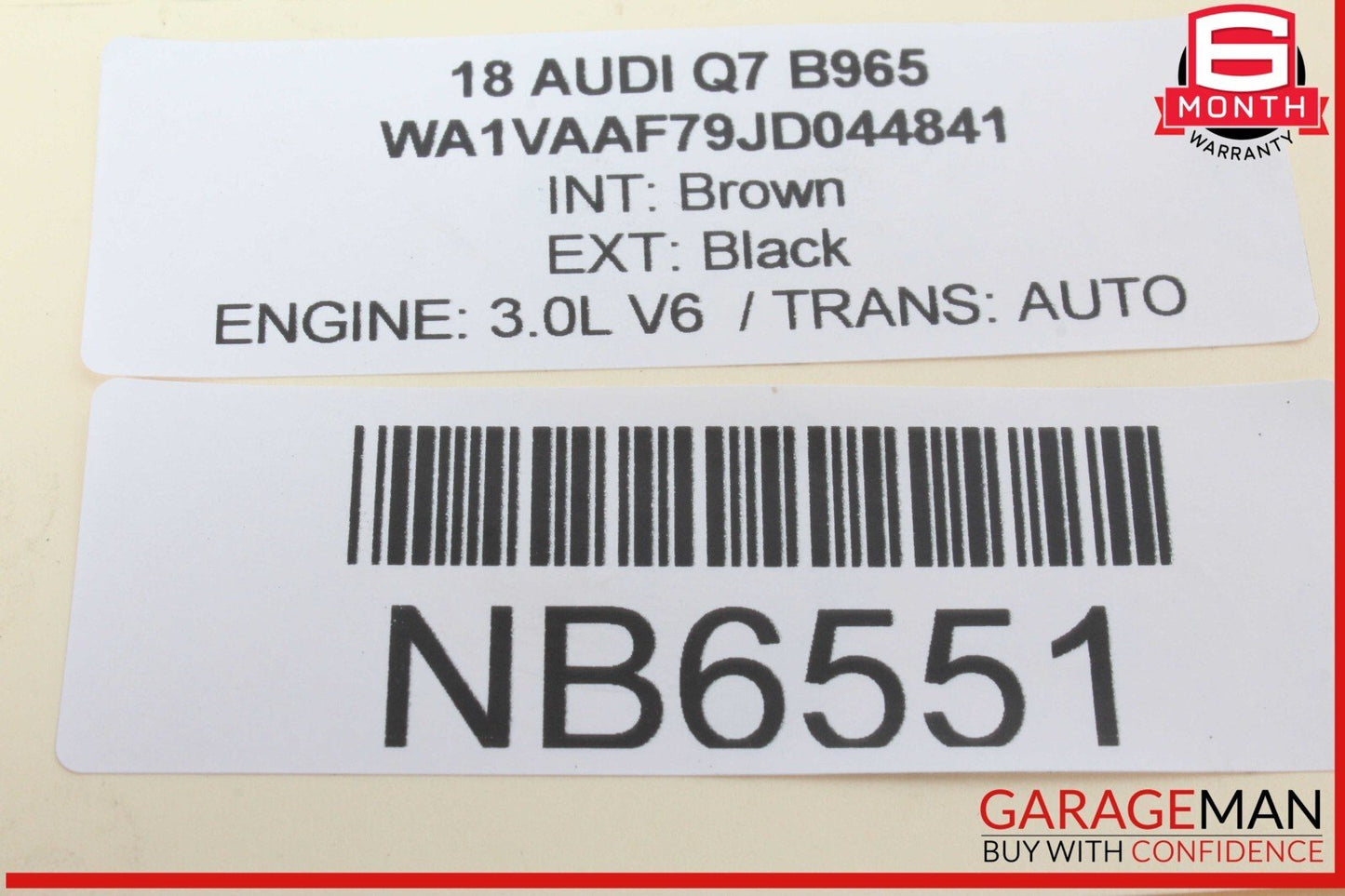 17-24 Audi Q7 Rear Left / Rear Right Lower Control Arm 4M0505311J OEM