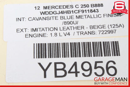 08-14 Mercedes W204 C250 Front Left Driver Side Door Window Regulator Motor OEM